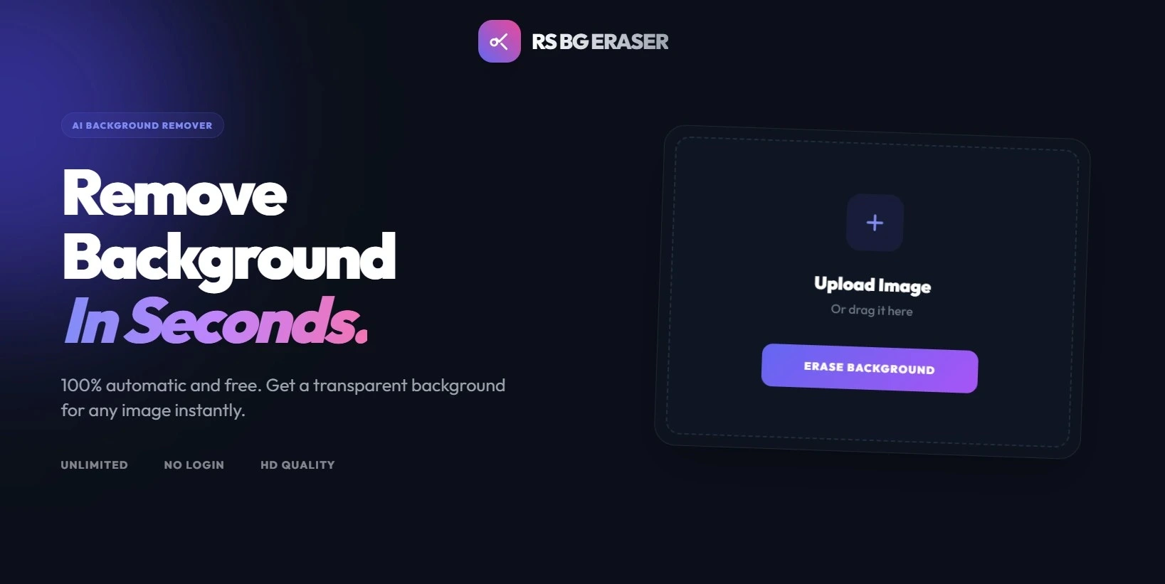 AI Background Remover - Python Django Vision Tool